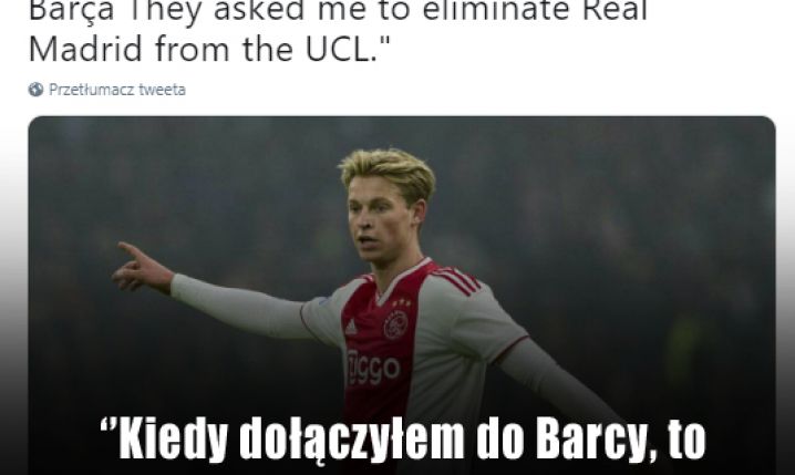 De Jong ZDRADZIŁ, o co poprosiła go Barcelona! :D